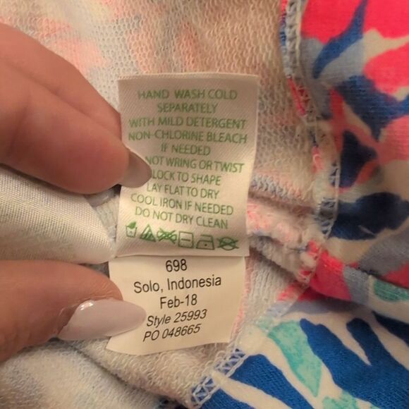 Lilly Pulitzer Harper Shift Dress In Cosmic Coral Cracked Up Lobster Roll XS - Picture 10 of 10